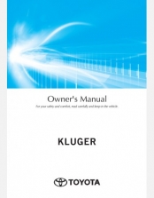 TOYOTA KLUGER HYBRID 2024-2025 OWNERS MANUAL